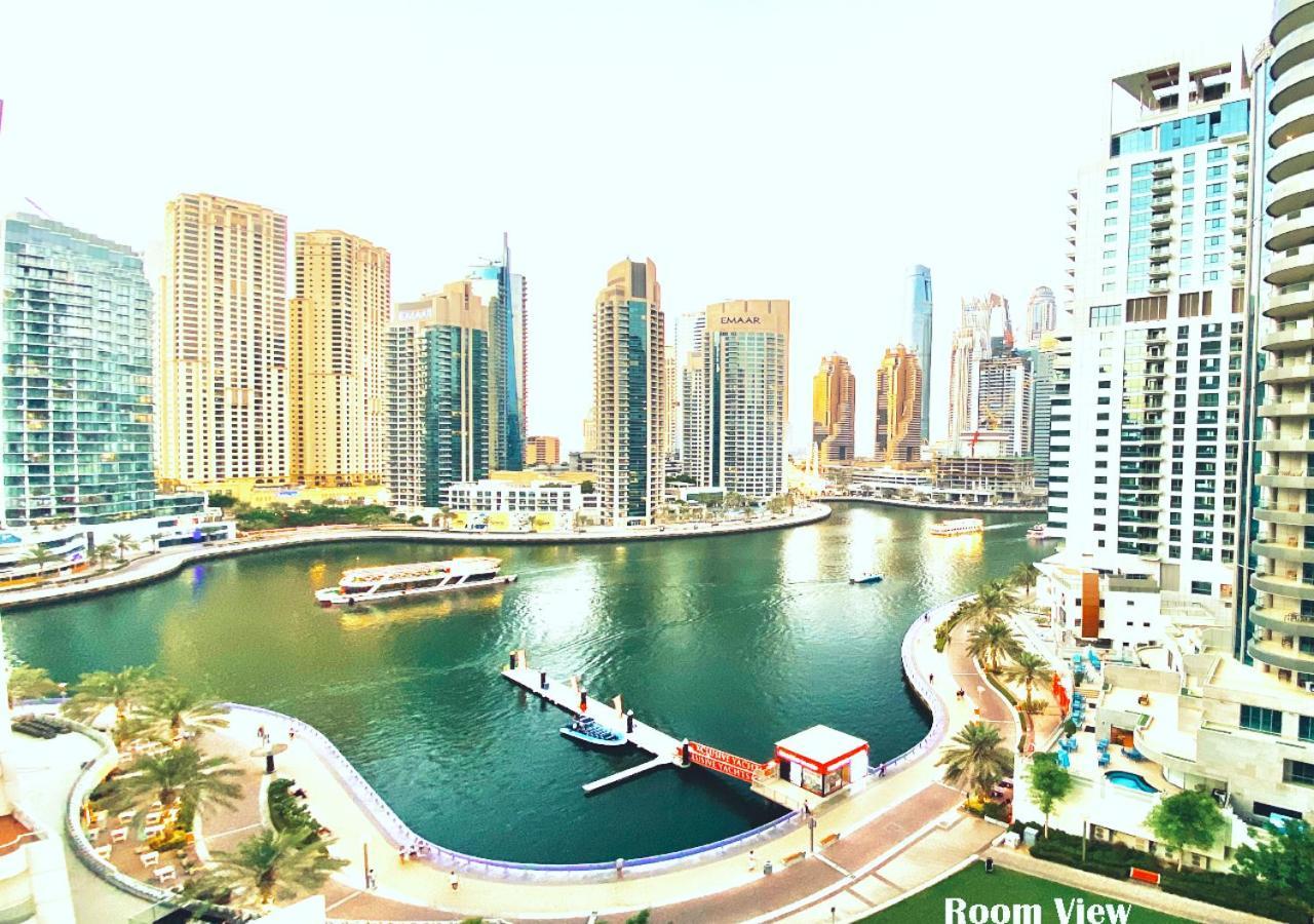 Full Sea View With Balcony - Studio Apartment - 10 Min To Jbr - Dubai Dış mekan fotoğraf